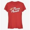 New ❤️ Disney Pixar Toy Story Vintage Pizza Logo 👧 Girls T-Shirt 💯