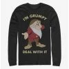 Wholesale 🛒 Disney Snow White And The Seven Dwarfs I'm Grumpy Long-Sleeve T-Shirt ✔️