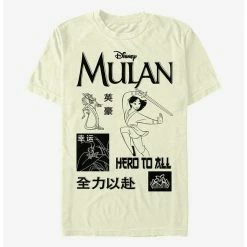 Best Pirce 🛒 Disney Mulan Hero To All T-Shirt 🎁
