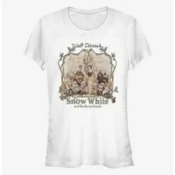 Budget ❤️ Disney Snow White And The Seven Dwarfs Snow White And Friends 👧 Girls T-Shirt ✨