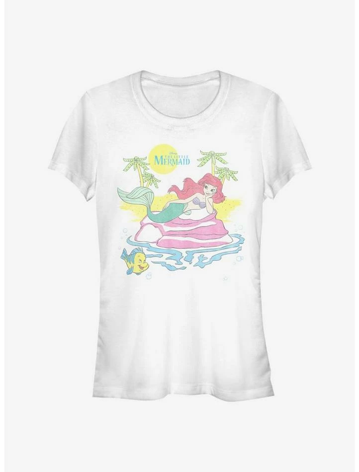 Flash Sale 😀 Disney The Little Mermaid Beach Ariel 👧 Girls T-Shirt 🔔