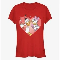 Best Sale 🎉 Disney Donald Duck Donald And Daisy Love 👧 Girls T-Shirt 😉