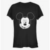 Promo 🤩 Disney Mickey Mouse Let Me Sleep Outline 👧 Girls T-Shirt ✔️