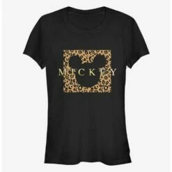 Top 10 ⌛ Disney Mickey Mouse Leopard Square Mick 👧 Girls T-Shirt 😀
