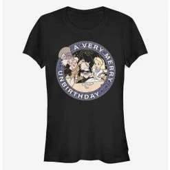 Coupon 🎉 Disney Alice In Wonderland Very Merry Un-Birthday 👧 Girls T-Shirt 🎉