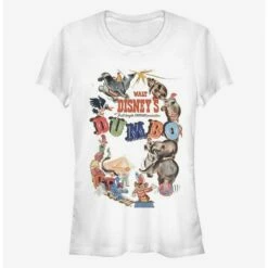 Hot Sale 🧨 Disney Dumbo Theatrical Poster 👧 Girls T-Shirt ❤️