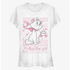 New 🥰 Disney The Aristocats Marie Ugly Holiday Sweater 👧 Girls T-Shirt 😉