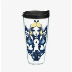 Discount 🧨 Disney Alice In Wonderland Curiouser 24oz Classic Tumbler With Lid 🛒