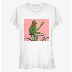 Brand new 😀 Disney The Muppets Biking Kermit 👧 Girls T-Shirt 🎉