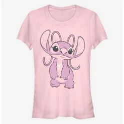 Discount 😉 Disney Lilo & Stitch Big Angel 👧 Girls T-Shirt ❤️