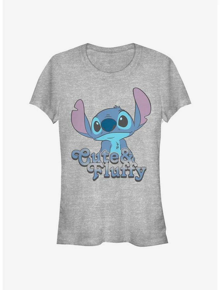 Budget 🔔 Disney Lilo & Stitch Fluffy Stitch 👧 Girls T-Shirt 🌟