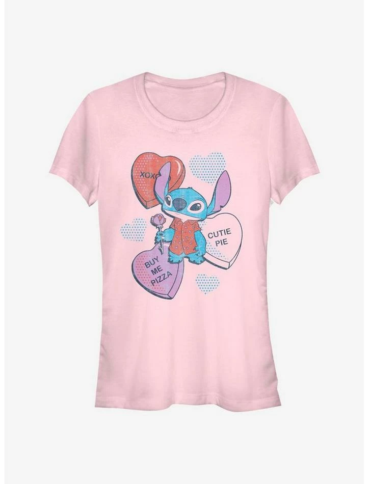 Top 10 ⭐ Disney Lilo & Stitch Heart Pizza 👧 Girls T-Shirt 😉