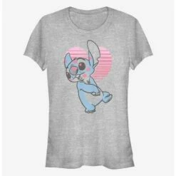 New 🔔 Disney Lilo & Stitch Kissy Faced 👧 Girls T-Shirt 🛒