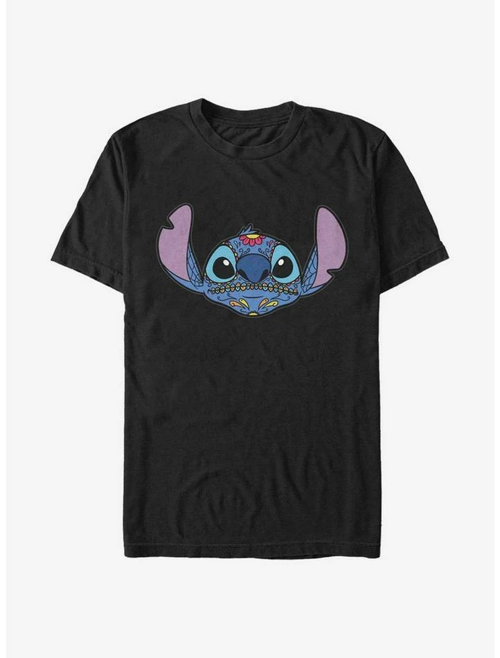 Cheap 🥰 Disney Lilo & Stitch Sugar Skull Stitch T-Shirt ✨ - Image 2