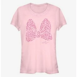 Brand new 🎉 Disney Minnie Mouse Pink Leopard 👧 Girls T-Shirt 😉