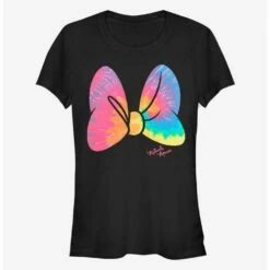 Deals 🎁 Disney Minnie Mouse Tie Dye Bow 👧 Girls T-Shirt ✔️