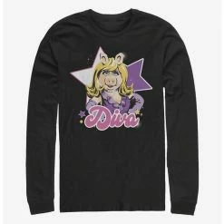 Promo 🥰 Disney The Muppets Diva Piggy Long-Sleeve T-Shirt 😀