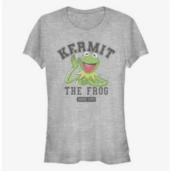 New 🔥 Disney The Muppets Collegiate Kermie 👧 Girls T-Shirt 🔔