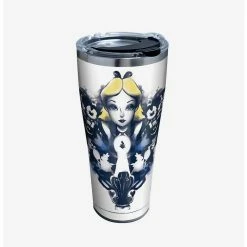 Hot Sale 👏 Disney Alice In Wonderland Curiouser 30oz Stainless Steel Tumbler With Lid ✔️