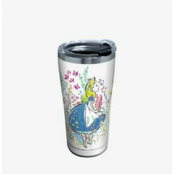 Outlet ⌛ Disney Alice In Wonderland Floral 20oz Stainless Steel Travel Mug 🛒