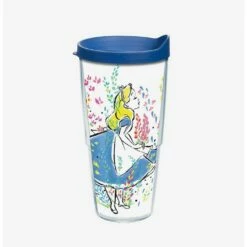 Cheap 😀 Disney Alice In Wonderland Floral 24oz Classic Tumbler With Lid 🧨