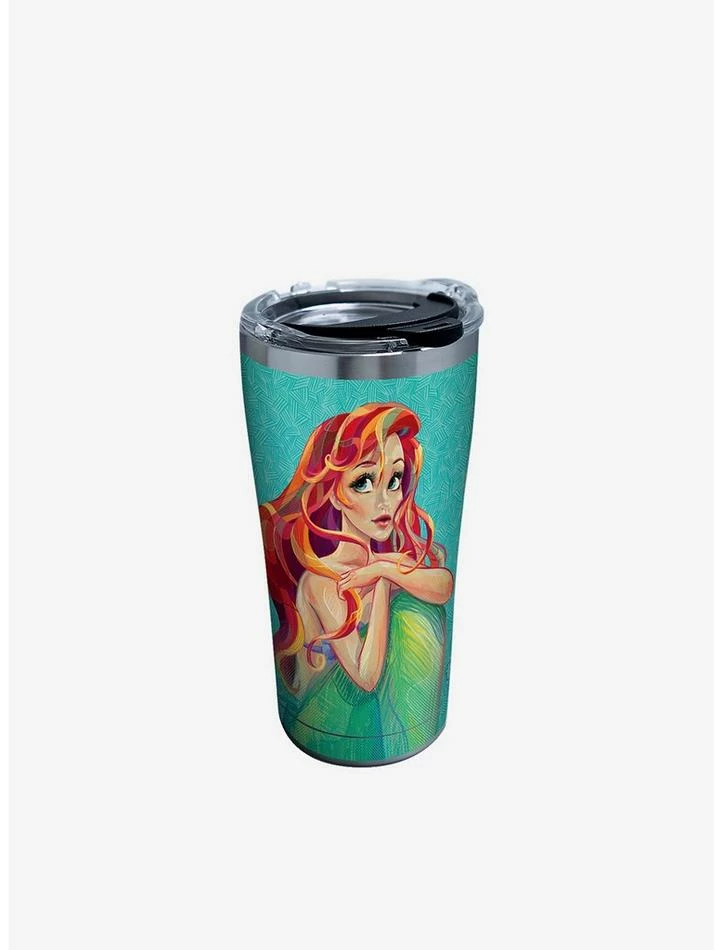 Best Sale ๐ Disney The Little Mermaid Ariel Crosshatch 20oz Stainless Steel Tumbler With Lid โญ