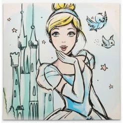 Discount 👏 Disney Cinderella Canvas Wall Décor 😍