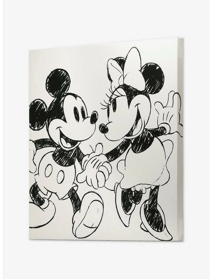 Hot Sale โ Disney Mickey And Minnie 24" x 24" Canvas Wall Décor ๐ฅฐ - Image 2