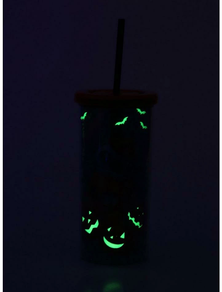 Deals 🔔 Disney Lilo & Stitch Glow-In-The-Dark Pumpkin Acrylic Travel Cup 😀 - Image 2