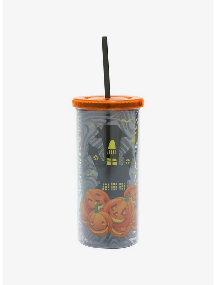 Deals 🔔 Disney Lilo & Stitch Glow-In-The-Dark Pumpkin Acrylic Travel Cup 😀 - Image 3