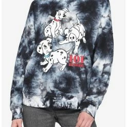 Best deal 🤩 Disney 101 Dalmatians Tie-Dye 👧 Girls Sweatshirt 🔔