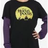 Best Sale 🛒 Disney Hocus Pocus Stripe Twofer 👧 Girls Long-Sleeve Top ⭐