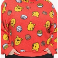 Deals ๐ Disney Winnie The Pooh Fuzzy Half-Zipper ๐ง Girls Sweater Plus Size ๐ฏ