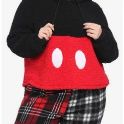 Budget 🛒 Disney Mickey Mouse Sherpa 👧 Girls Hoodie Plus Size 🎁