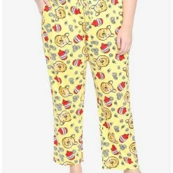 Best Pirce 😉 Disney Winnie The Pooh Hunny & Pooh Pajama Pants Plus Size 🎁