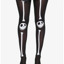 Hot Sale 🥰 The Nightmare Before 🎁 Christmas Jack Skellington Bones Tights 👍