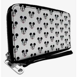 Best Pirce 🌟 Disney Mickey Mouse Smiling Zip Around Wallet 🎁