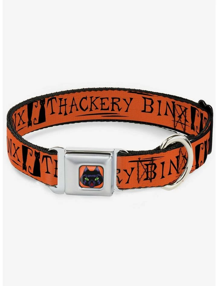 Promo 🎁 Hocus Pocus Thackery Binx Cat Silhouette Seatbelt 🐕 Dog Collar 🤩