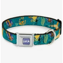 Buy 😍 Luca and Alberto Sea Monsters Swimming Seatbelt 🐶 Dog Collar ⭐