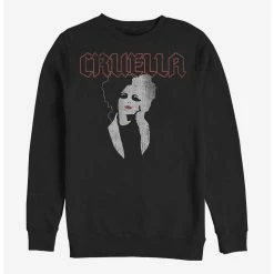 Top 10 🎁 Disney Cruella Rock Crew Sweatshirt 🔔