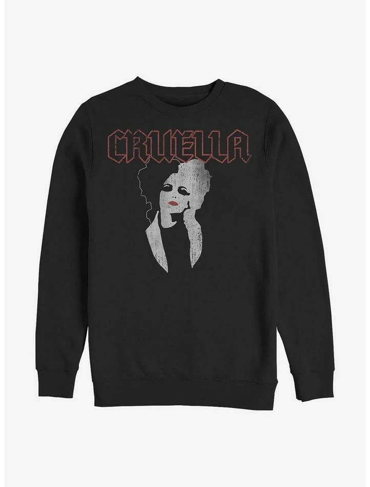 Top 10 🎁 Disney Cruella Rock Crew Sweatshirt 🔔