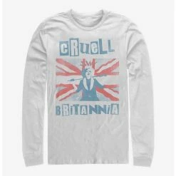 Wholesale 🔔 Disney Cruella Cruell Britannia Long-Sleeve T-Shirt ⭐