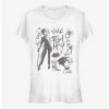 Deals 💯 Disney Cruella Fashion Sketches 👧 Girls T-Shirt 🧨