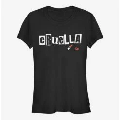 Best Sale 🔔 Disney Cruella Name Cut Out Letters 👧 Girls T-Shirt 🥰