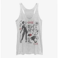 Wholesale ❤️ Disney Cruella Fashion Sketches 👧 Girls Tank ✨