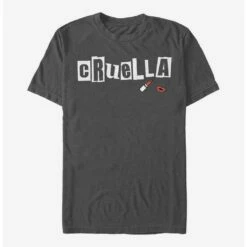 Coupon 🥰 Disney Cruella Name Cut Out Letters T-Shirt 🎉