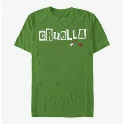 Best Sale 😀 Disney Cruella Name Cut Out Letters T-Shirt ⭐