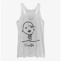 Buy ⌛ Disney Cruella Doodle 👧 Girls Tank ❤️