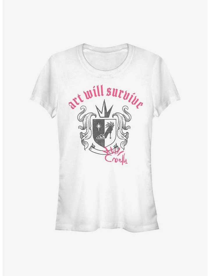 Best reviews of โค๏ธ Disney Cruella Art Will Survive Punk ๐ง Girls T-Shirt โ๏ธ - Image 3