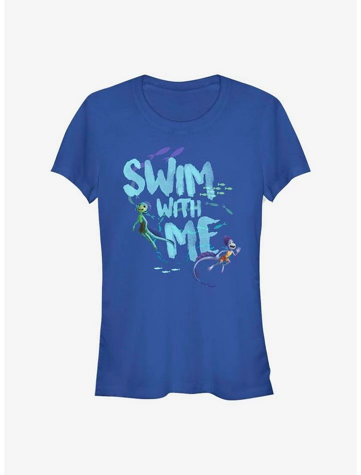 Cheap ๐ Disney Pixar Luca Swim With Me ๐ง Girls T-Shirt ๐